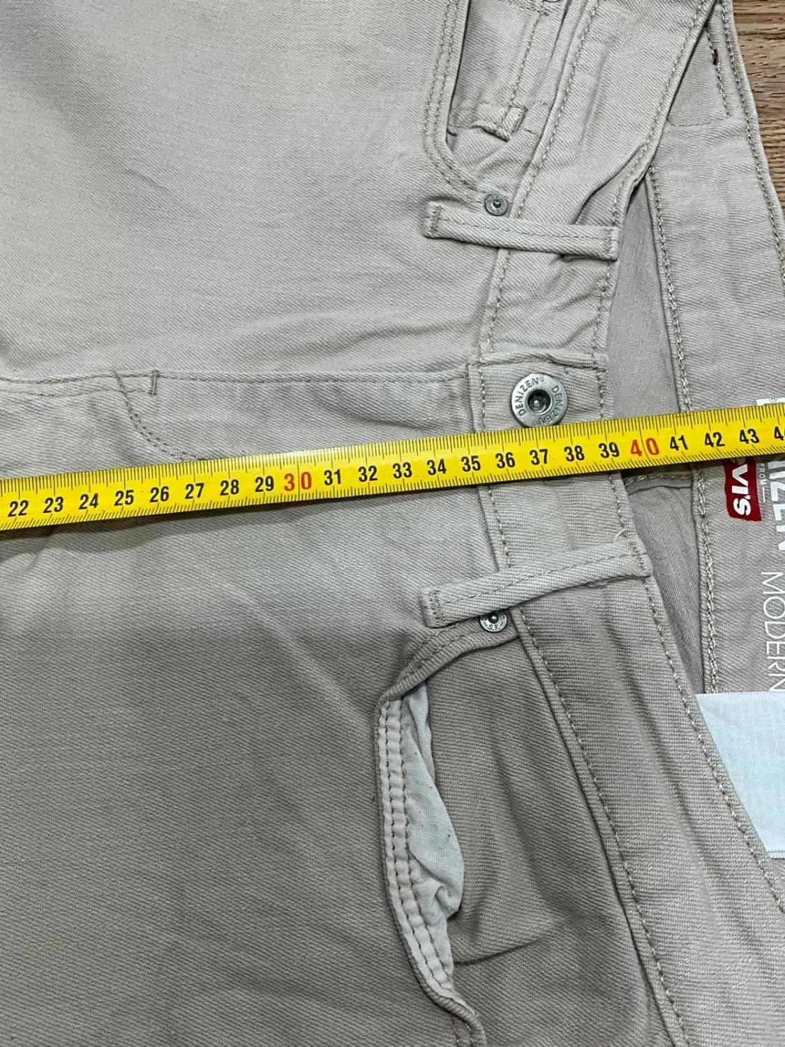 Short Levi's Modern Crop Preppy Femme 98% Coton Gris Slv018 – photo 14
